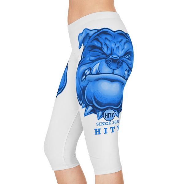 HITY Blue Face Women's Capri Leggings - Image 4