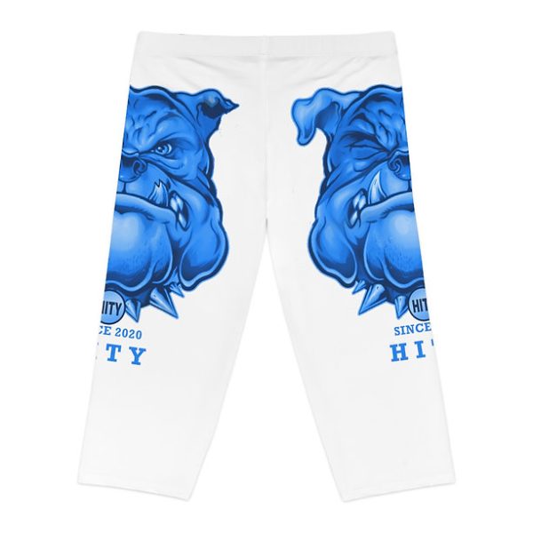 HITY Blue Face Women's Capri Leggings - Image 11