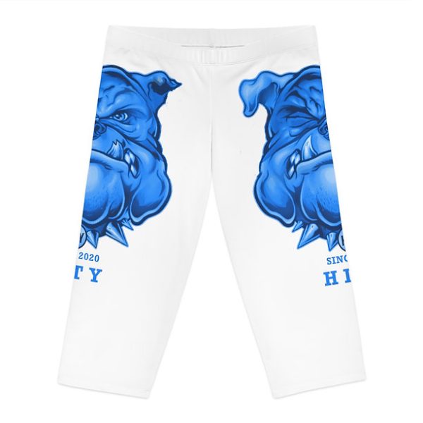 HITY Blue Face Women's Capri Leggings - Image 12