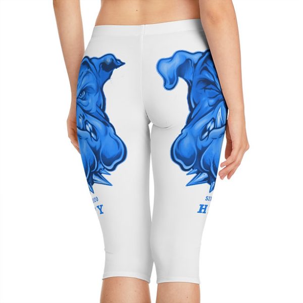 HITY Blue Face Women's Capri Leggings - Image 14