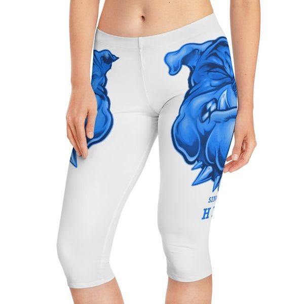 HITY Blue Face Women's Capri Leggings - Image 10