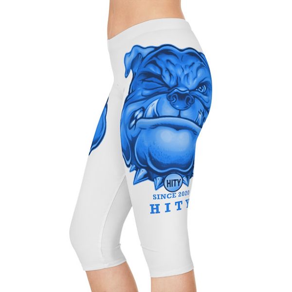 HITY Blue Face Women's Capri Leggings - Image 5