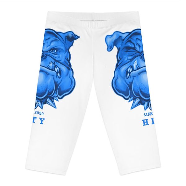 HITY Blue Face Women's Capri Leggings - Image 8