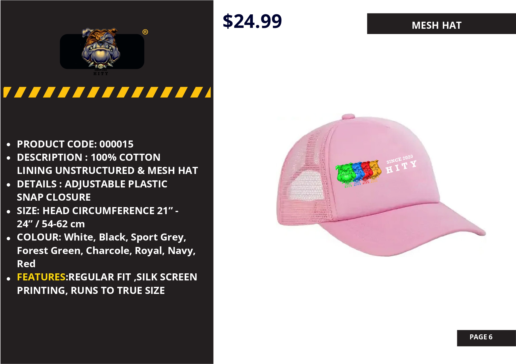 Pink baseball cap with a colorful RGB screen on the front.