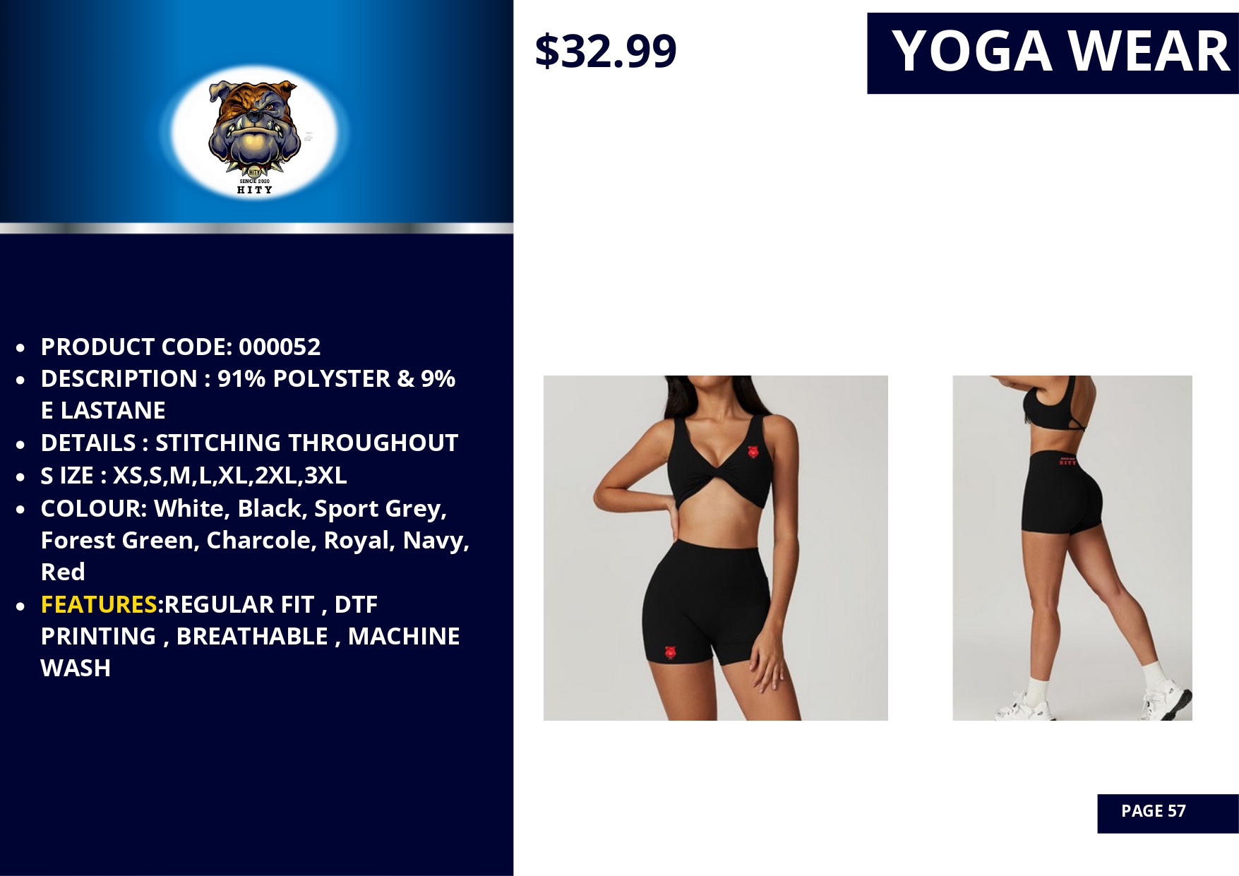 Black sports bra and high-waisted shorts set for yoga and workouts.