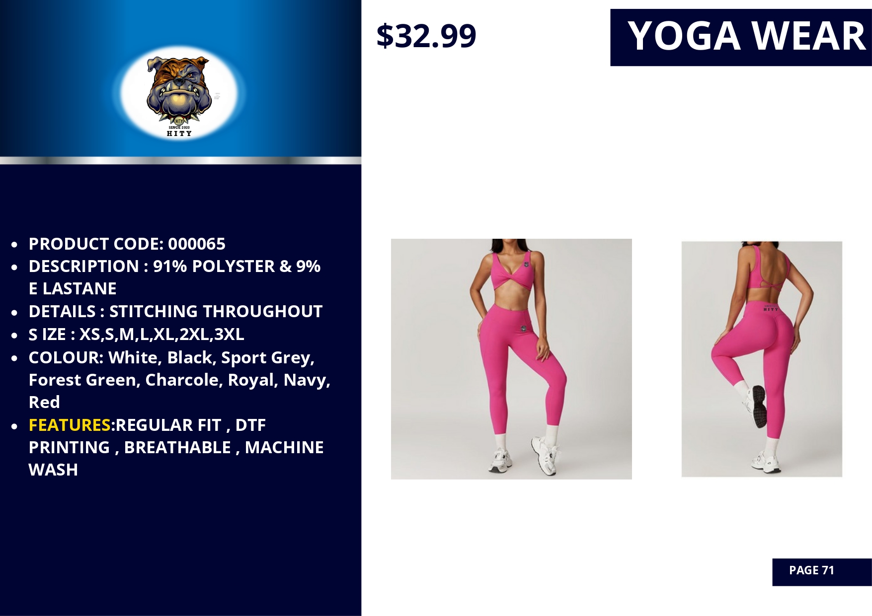 Pink yoga outfit with leggings and a sports bra for women.
