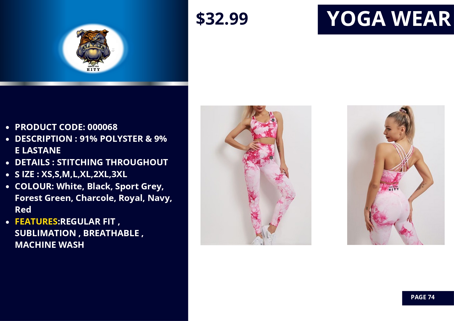 Elegant floral print yoga pants for women, available in multiple colors.