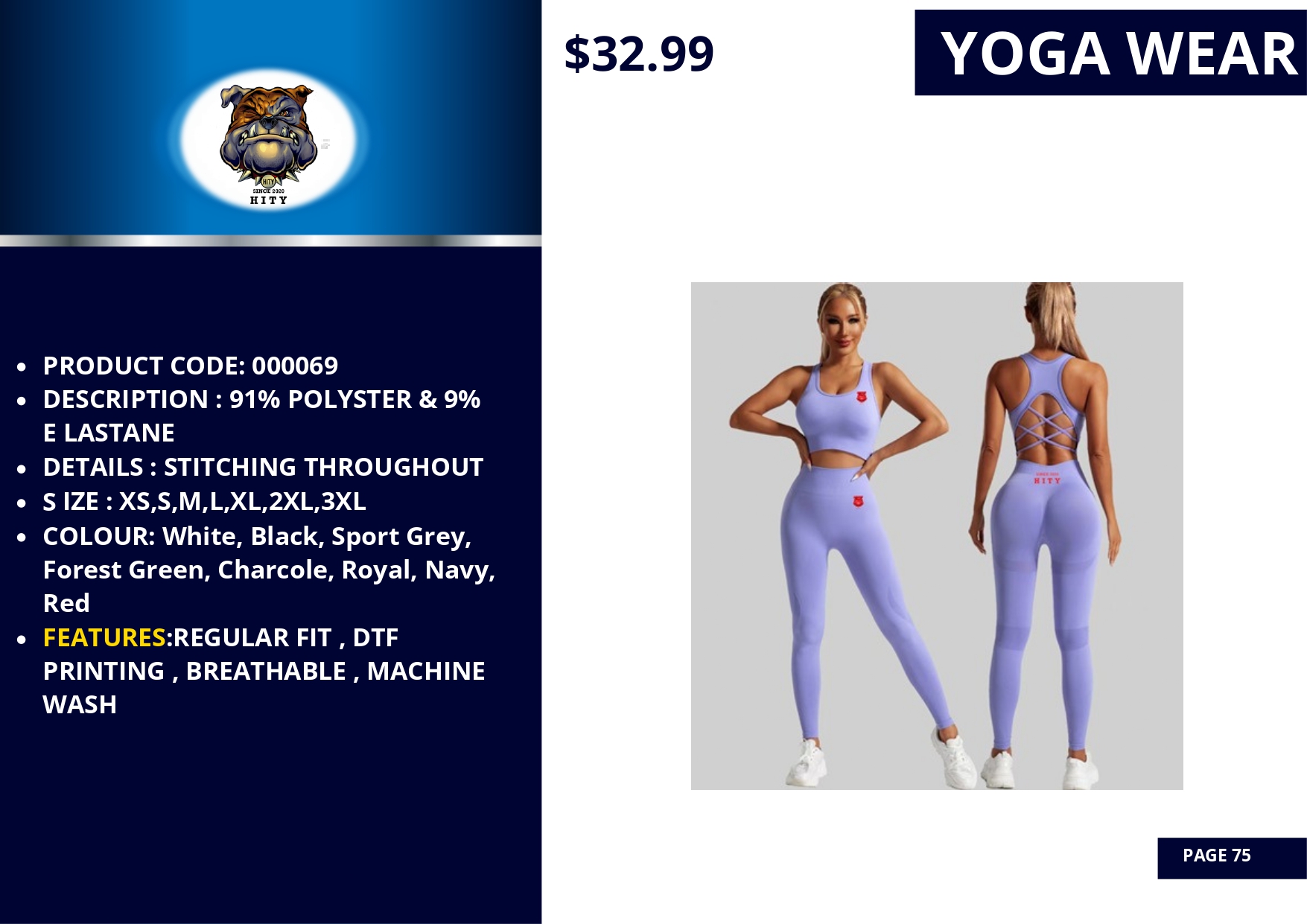 Woman modeling a two-piece lavender yoga outfit with mesh details.