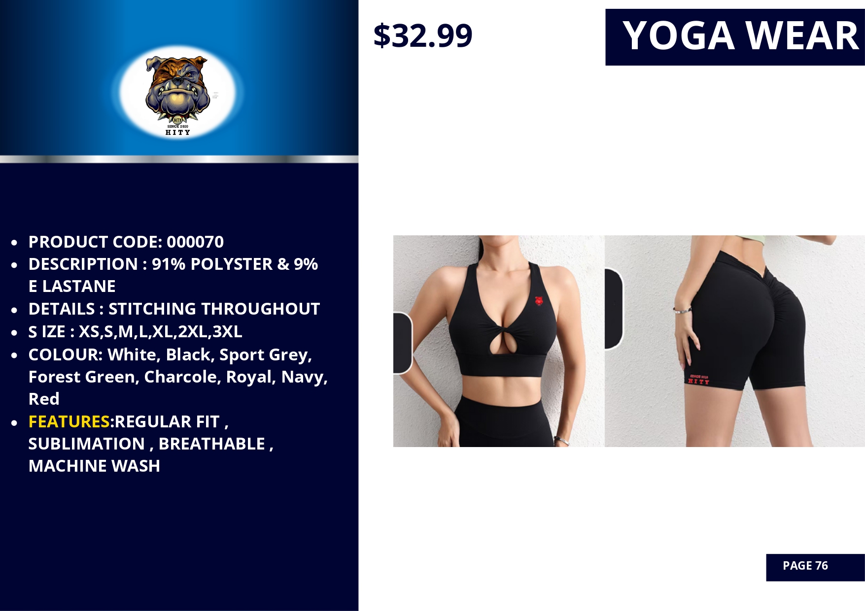 Yoga sports bra with adjustable straps and breathable fabric in multiple colors.